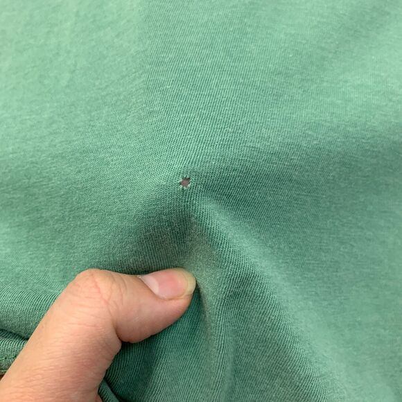 Replay Basic T Shirt Mens L Large Green Sanforized Cotton Union Made In USA Tee - Picture 8 of 16